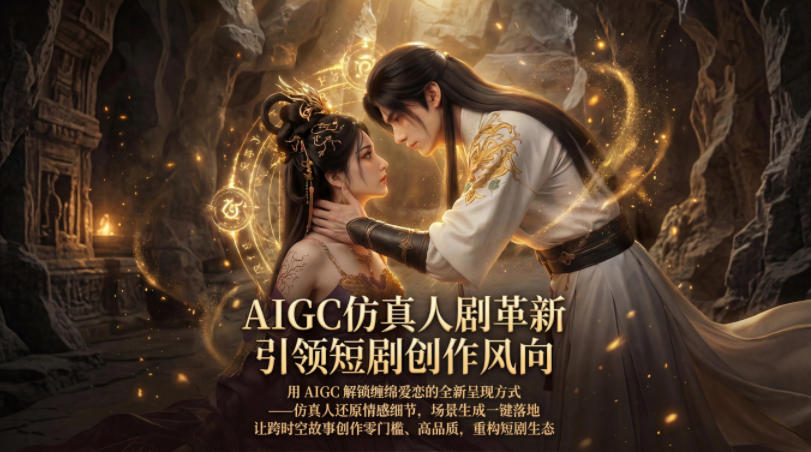 AIGC仿真人《合欢宗》短剧教学，用AIGC解锁缠绵爱恋的全新呈现方式，让跨时空故事创作零门槛、高品质，重构短剧生态-蜗牛学社