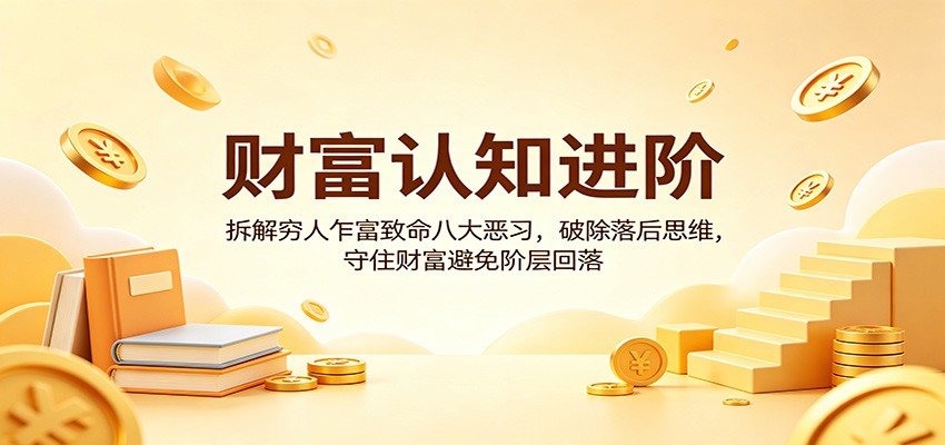 财富认知进阶：拆解穷人乍富致命八大恶习，破除落后思维，守住财富避免阶层回落-蜗牛学社