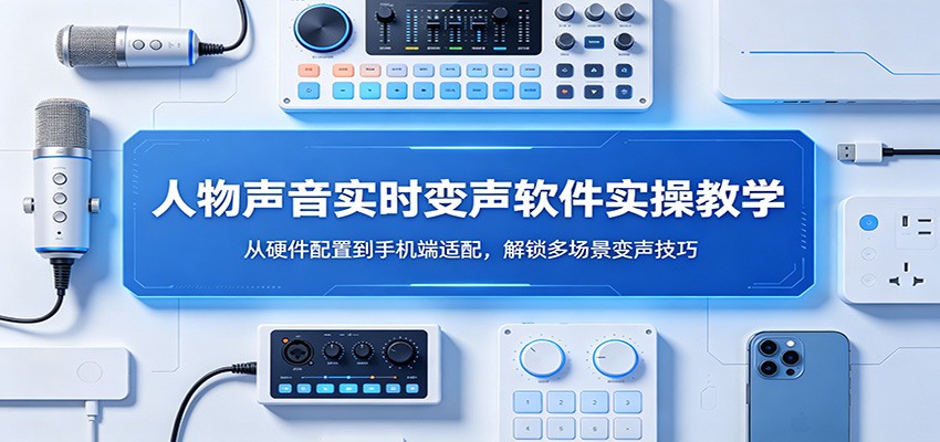 人物声音实时变声软件实操教学：从硬件配置到手机端适配，解锁多场景变声技巧-蜗牛学社