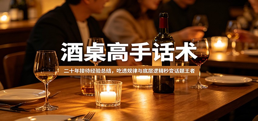 酒桌高手话术：二十年接待经验总结，吃透规律与底层逻辑秒变话题王者-蜗牛学社