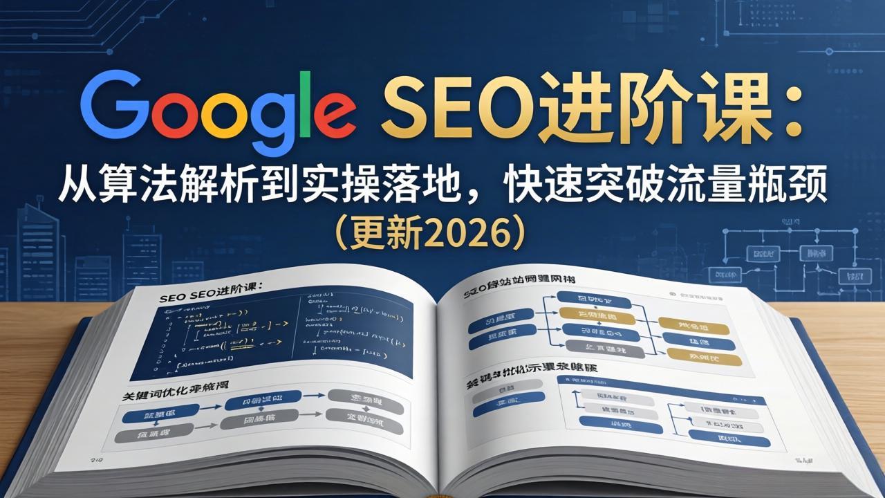 Google SEO进阶课：从算法解析到实操落地，快速突破流量瓶颈(更新2026-蜗牛学社