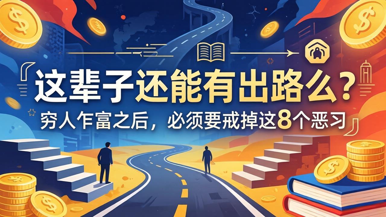 关于人生两篇付费文章【这辈子还能有出路么？】【穷人乍富之后，必须要戒掉这8个恶习】-蜗牛学社