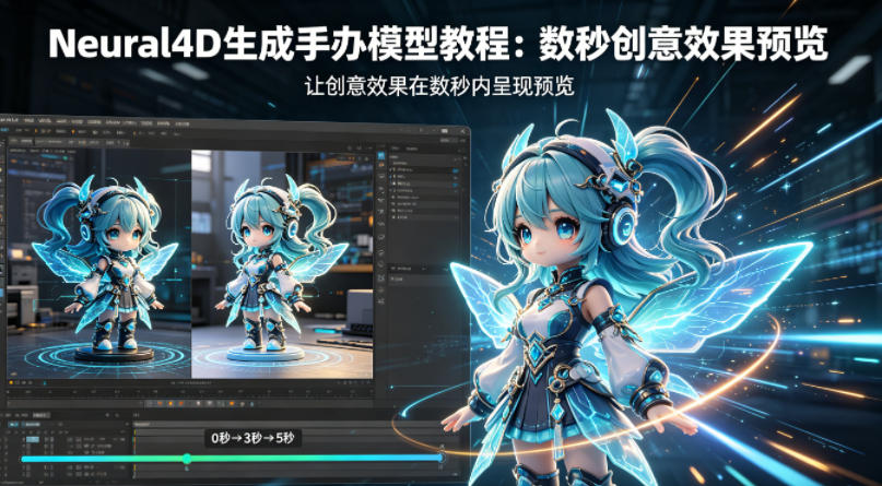 Neural4D生成手办模型教程，让创意效果在数秒内呈现预览-蜗牛学社