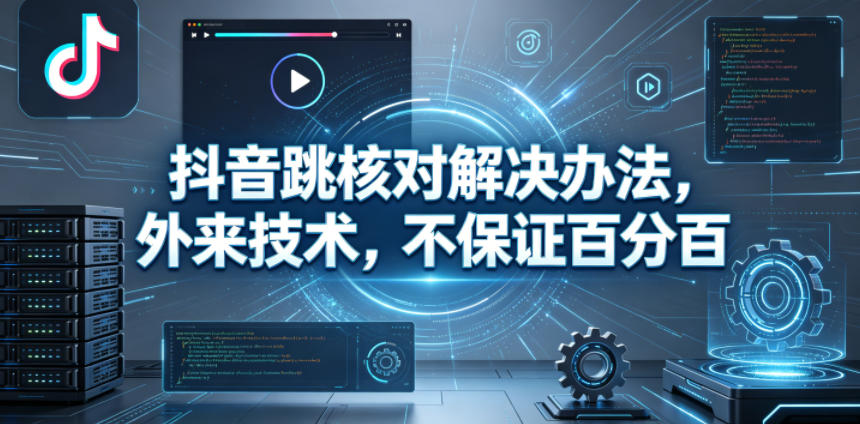 抖音跳核对解决办法,外来技术,不保证百分百-蜗牛学社