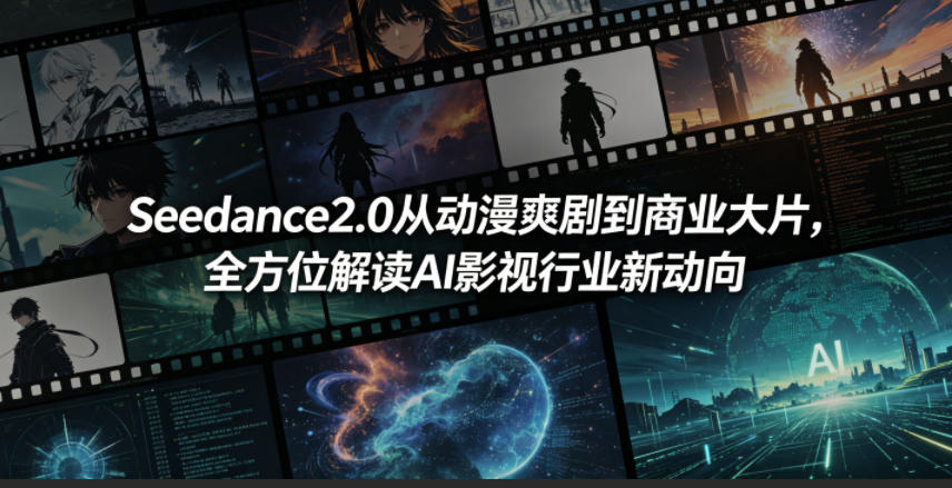 Seedance2.0从动漫爽剧到商业大片，全方位解读AI影视行业新动向-蜗牛学社