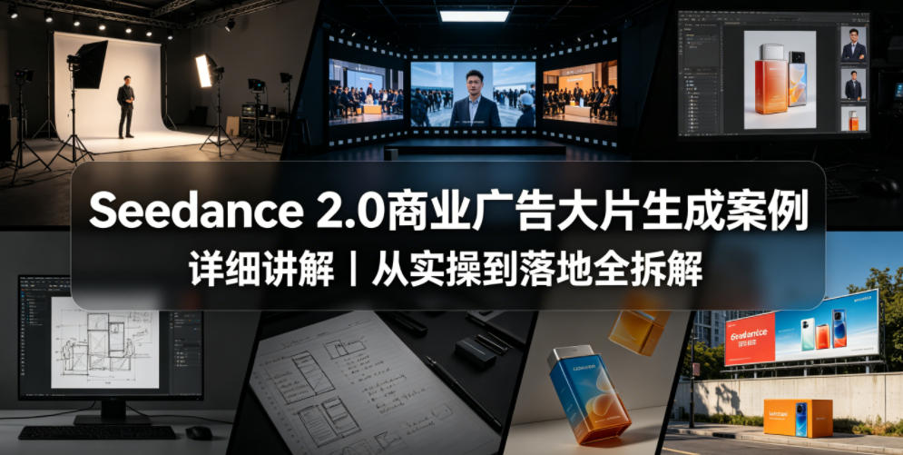 Seedance 2.0商业广告大片生成案例详细讲解｜从实操到落地全拆解-蜗牛学社