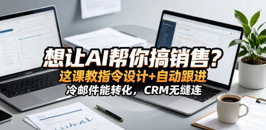 想让AI帮你搞销售?这课教指令设计+自动跟进,冷邮件能转化,CRM无缝连!【原创双语字幕】-蜗牛学社