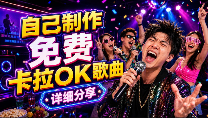 零基础AI制作免费卡拉OK视频教程,从歌曲生成、音轨分离到字幕制作、视频导出,手把手教学-蜗牛学社