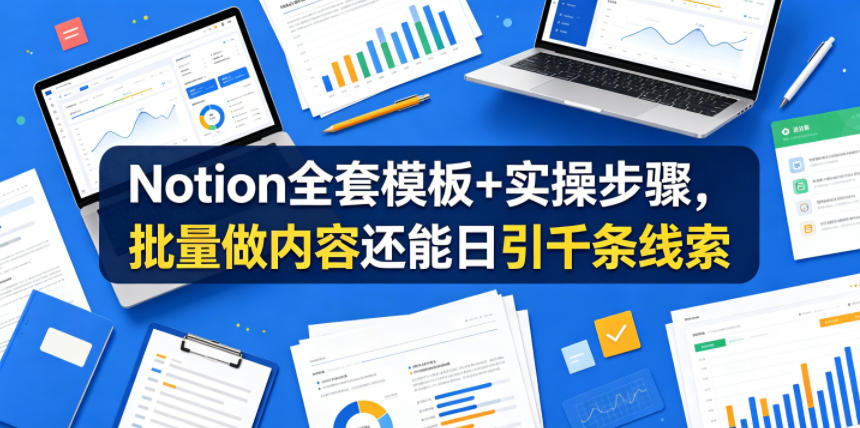 Notion全套模板+实操步骤，批量做内容还能日引千条线索【原创双语字幕】-蜗牛学社