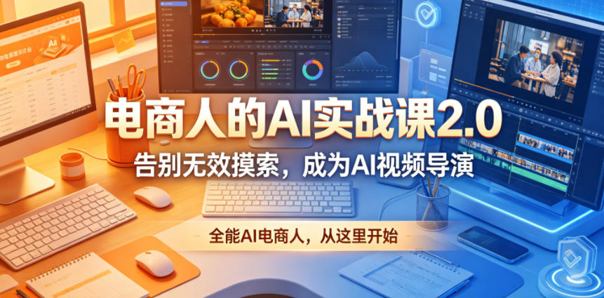电商人的AI实战课2.0,告别无效摸索,成为AI视频导演,全能AI电商人,从这里开始-蜗牛学社