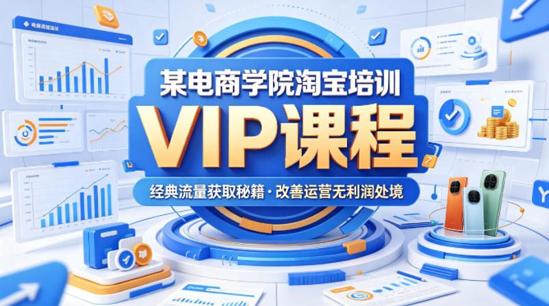 某电商学院淘宝培训VIP课程，各种经典有用的流量获取秘籍，改善运营产品没利润的处境（2026年5月）-蜗牛学社