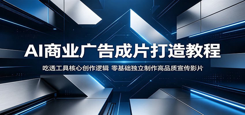 AI商业广告成片打造教程：吃透工具核心创作逻辑，零基础独立制作高品质宣传影片-蜗牛学社