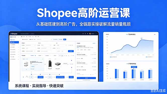 Shopee高阶运营课-2026年5月更新，从基础搭建到高阶广告，全链路实操破解流量销量瓶颈-蜗牛学社