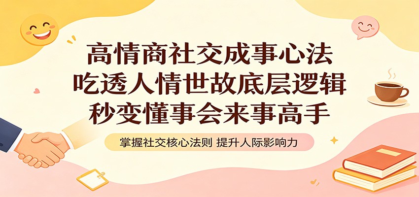 高情商社交成事心法：吃透人情世故底层逻辑，秒变懂事会来事高手-蜗牛学社