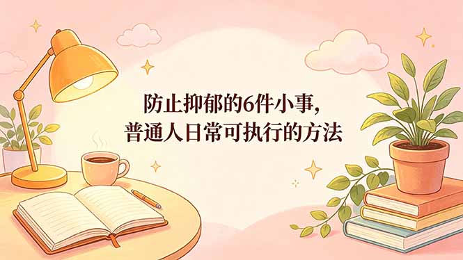 付费文章：防止抑郁的6件小事，普通人日常可执行的方法-蜗牛学社