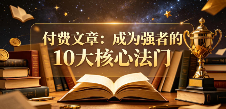 付费文章：成为强者的10大核心法门-蜗牛学社