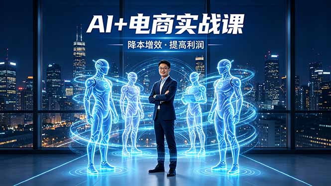 AI+电商实战课，1人+N个AI 智能体，把SOP变AI员工，实现降本增效提高利润-蜗牛学社