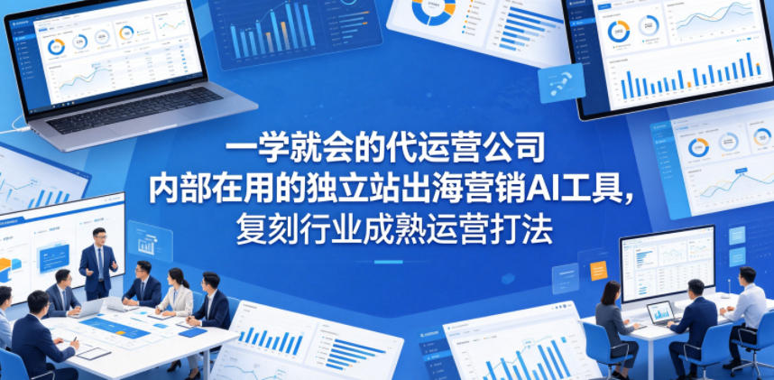 一学就会的代运营公司内部在用的独立站出海营销AI工具,复刻行业成熟运营打法-蜗牛学社