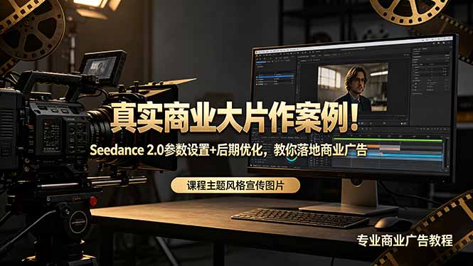 真实商业大片作案例！Seedance 2.0参数设置+后期优化，教你落地商业广告-蜗牛学社