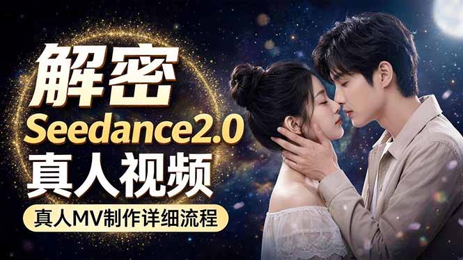 Seedance 2.0电影级真人 MV全流程拆解：提示词、运镜、粒子特效，手把手实操-蜗牛学社