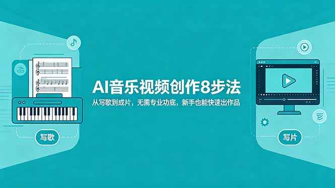 AI音乐视频创作8步法：从写歌到成片，无需专业功底，新手也能快速出作品-蜗牛学社