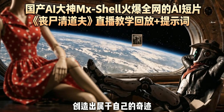 国产AI大神Mx-Shell火爆全网的AI短片《丧尸清道夫》直播教学回放+提示词-蜗牛学社