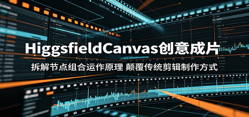 HiggsfieldCanvas创意成片:拆解节点组合运作原理,颠覆传统剪辑制作方式-蜗牛学社