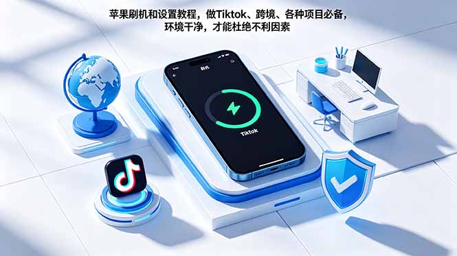 苹果刷机和设置教程，做Tiktok、跨境、各种项目必备，环境干净，才能杜绝不利因素-蜗牛学社