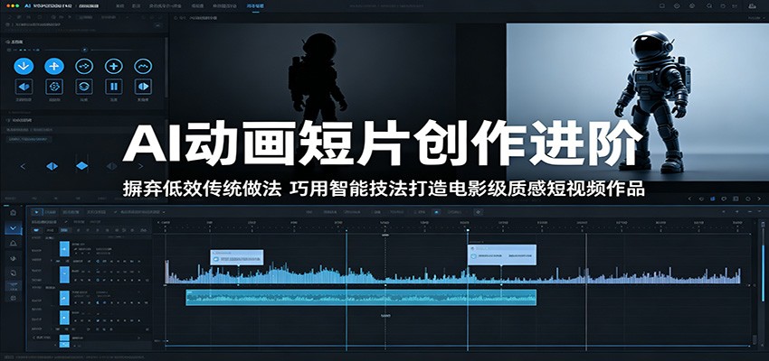 AI动画短片创作进阶:摒弃低效传统做法,巧用智能技法打造电影级质感短视频作品-蜗牛学社