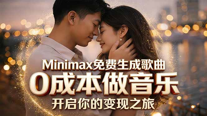 Minimax免费生成歌曲实测！0成本做音乐，说唱流行Lofi一键生成-蜗牛学社