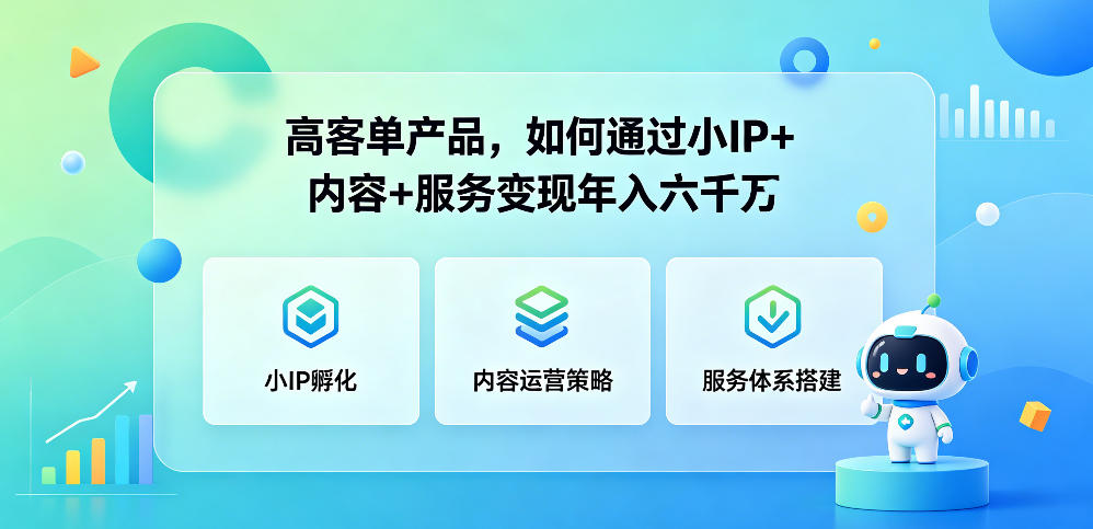 高客单产品，如何通过小IP+内容+服务变现年入六干W-蜗牛学社