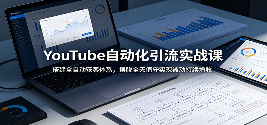 YouTube自动化引流实战课:搭建全自动获客体系,摆脱全天值守实现被动持续增收-蜗牛学社