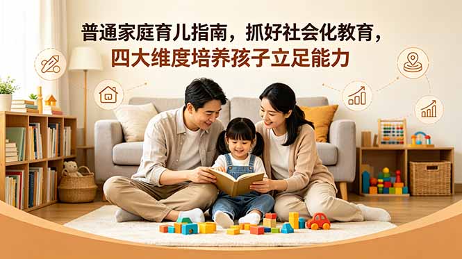 付费文章:普通家庭育儿指南,抓好社会化教育,四大维度培养孩子立足能力-蜗牛学社