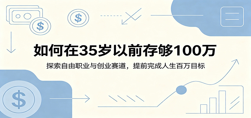 如何在35岁以前存够100万:探索自由职业与创业赛道,提前完成人生百万目标-蜗牛学社