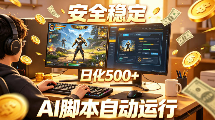 三角洲全自动挂G项目，AI脚本躺賺，日化500+，无需手动操作【揭秘】-蜗牛学社