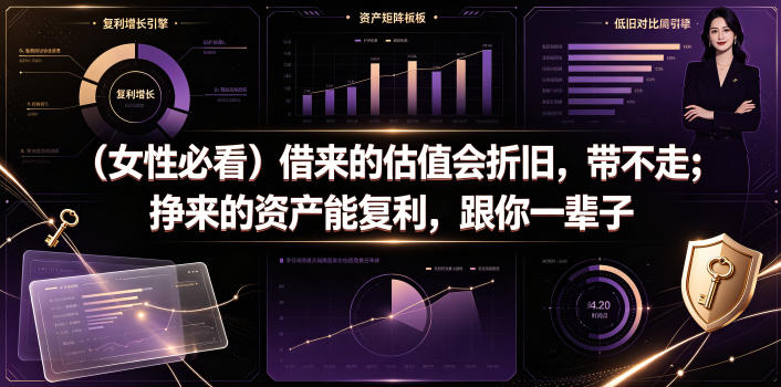 付费文章：（女性必看）借来的估值会折旧，带不走；挣来的资产能复利，跟你一辈子-蜗牛学社