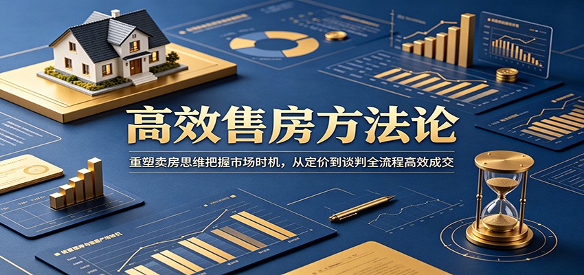 高效售房方法论：重塑卖房思维把握市场时机，从定价到谈判全流程高效成交-蜗牛学社