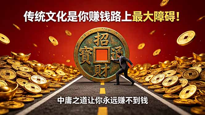 付费文章:传统文化是你赚钱路上最大障碍!中庸之道让你永远赚不到钱-蜗牛学社