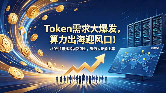 Token需求大爆发，算力出海迎风口！从0到1搭建跨境新商业，普通人也能上车-蜗牛学社