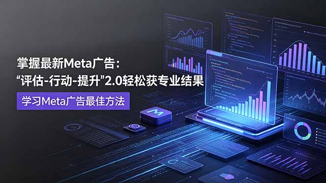 掌握最新的Meta广告，通过“评估-行动-提升”2.0版本轻松获得专业级结果。学习目前学习Meta广告的最佳方法-蜗牛学社