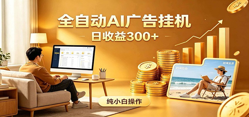 AI风口项目，全程解放双手，后台自动运行赚取收益，每天稳定收益300+-蜗牛学社
