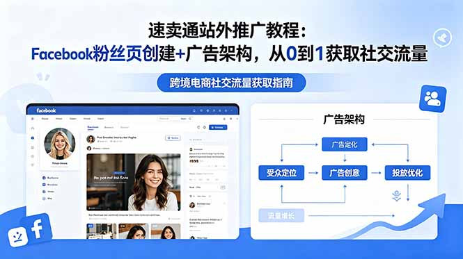 速卖通站外推广教程:Facebook粉丝页创建+广告架构,从0到1获取社交流量-蜗牛学社