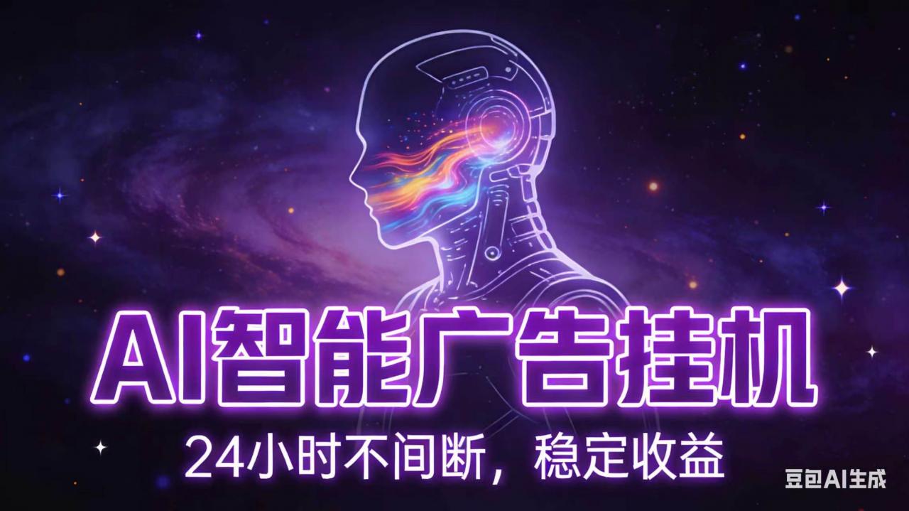 AI智能广告全自动挂机,全自动化运行,适合小白,宝妈,有主业人群,全程扶持搭健一套流程-蜗牛学社