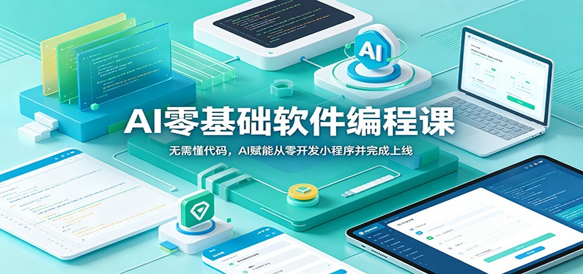 AI零基础软件编程课:无需懂代码,AI赋能从零开发小程序并完成上线-蜗牛学社