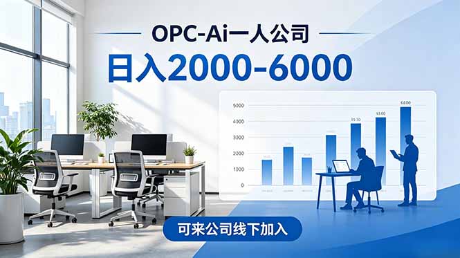 2026创业新风口—OPC一人公司模式震撼首发！日收益2000-6000+，项目绿色长久，安全稳健，合…-蜗牛学社
