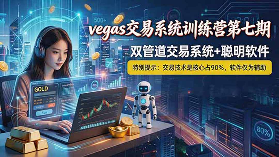 【海外美金AI搬砖】Vegas交易技术+聪明软件, 黄金期货日赚50-1000U, 长期稳定,小白轻松上手-蜗牛学社