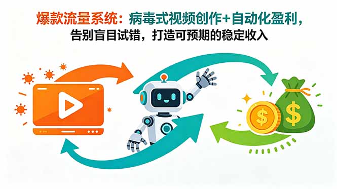 爆款流量系统:病毒式视频创作+自动化盈利,告别盲目试错,打造可预期的稳定收入-蜗牛学社