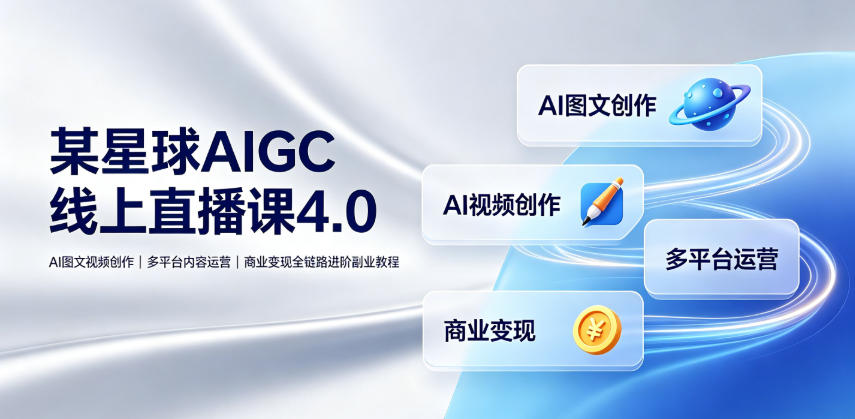 刺猬星球AIGC线上直播课4.0|AI图文视频创作、多平台内容运营、商业变现全链路进阶副业教程-蜗牛学社