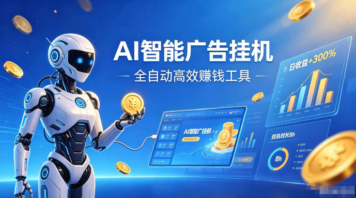 AI智能广告挂G,在家自动賺收益,全程无需人工操作、不用直播、不用拉人【揭秘】-蜗牛学社