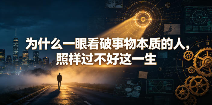 付费文章：为什么一眼看破事物本质的人，照样过不好这一生-蜗牛学社